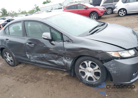 2013 Honda Civic Hybrid из США, поврежденный, VIN 19XFB4F26DE001056